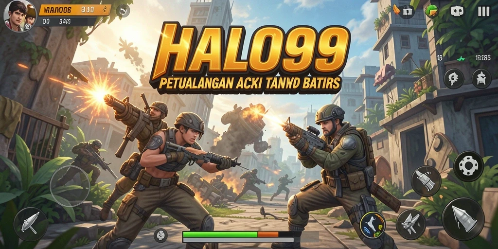 Tampilan gameplay seru HALO99 dengan aksi mendebarkan.