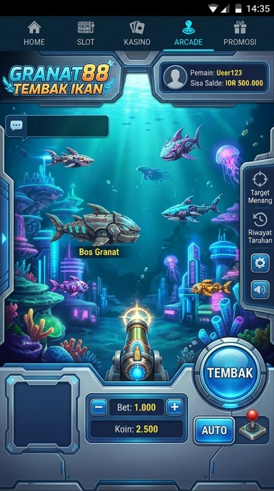 Tampilan homepage granat88 yang menarik dan informatif.